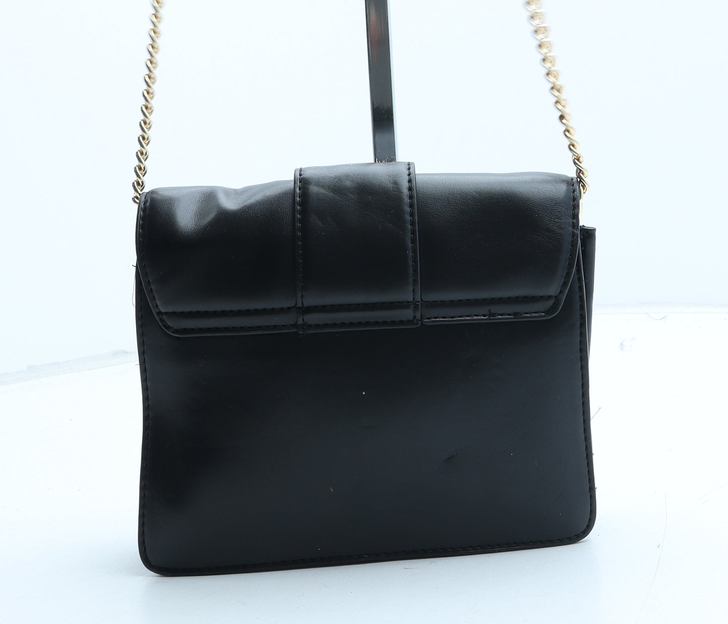 H&M Womens Black Polyurethane Crossbody Size Small - Love