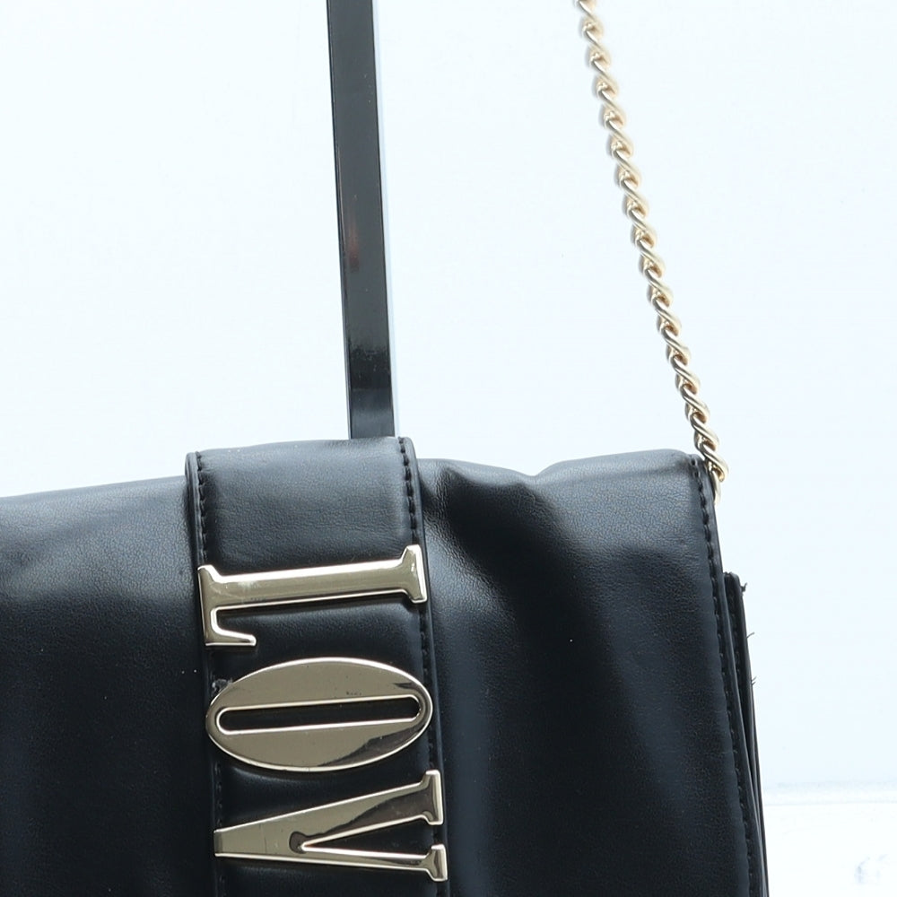 H&M Womens Black Polyurethane Crossbody Size Small - Love