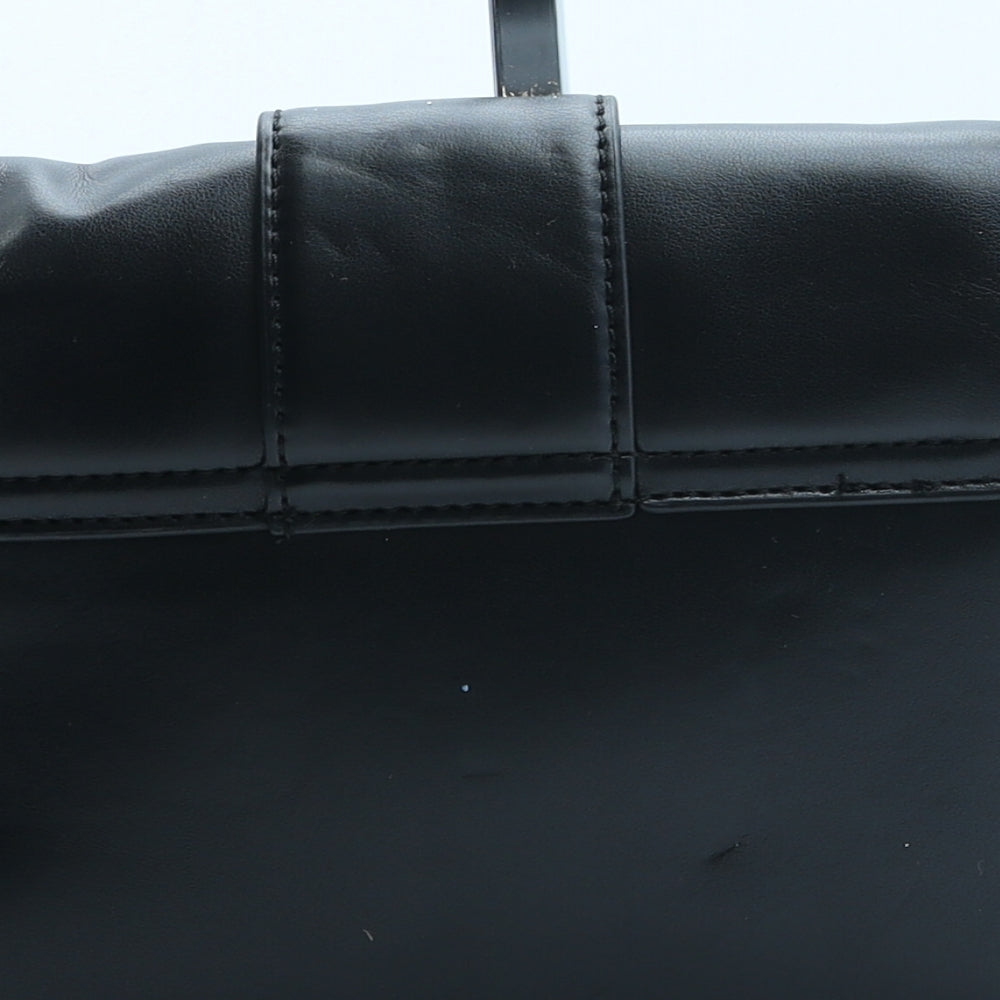 H&M Womens Black Polyurethane Crossbody Size Small - Love
