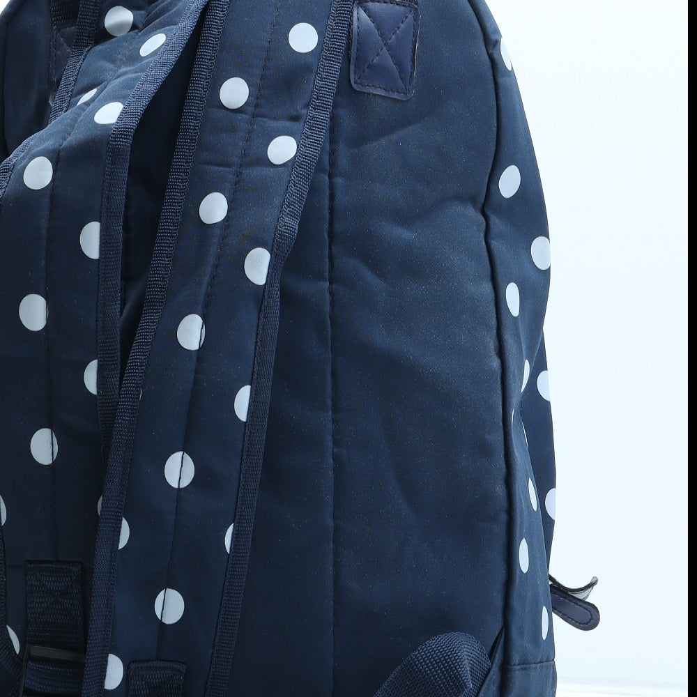 Kangol Womens Blue Polka Dot Polyester Backpack Size Medium