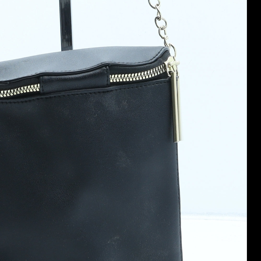 Primark Womens Black Polyurethane Crossbody Size Small