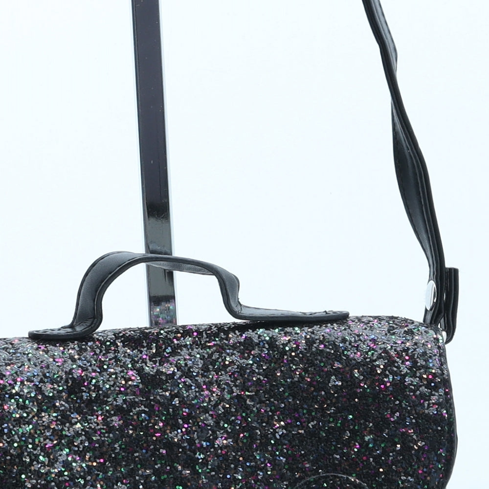 Primark Girls Black Polyurethane Crossbody Size Small Magnetic