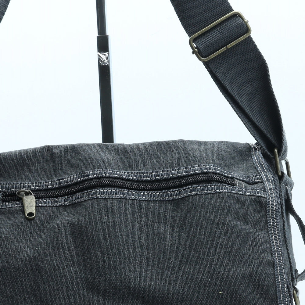 Preworn Womens Grey Polyester Satchel Size Large