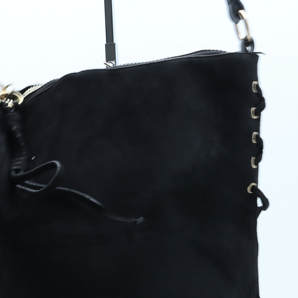 New Look Womens Black Polyester Bucket & Drawstring Bag Size Large