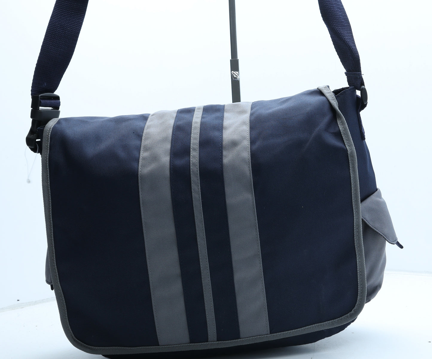 Preworn Mens Blue Polyester Satchel Size Large