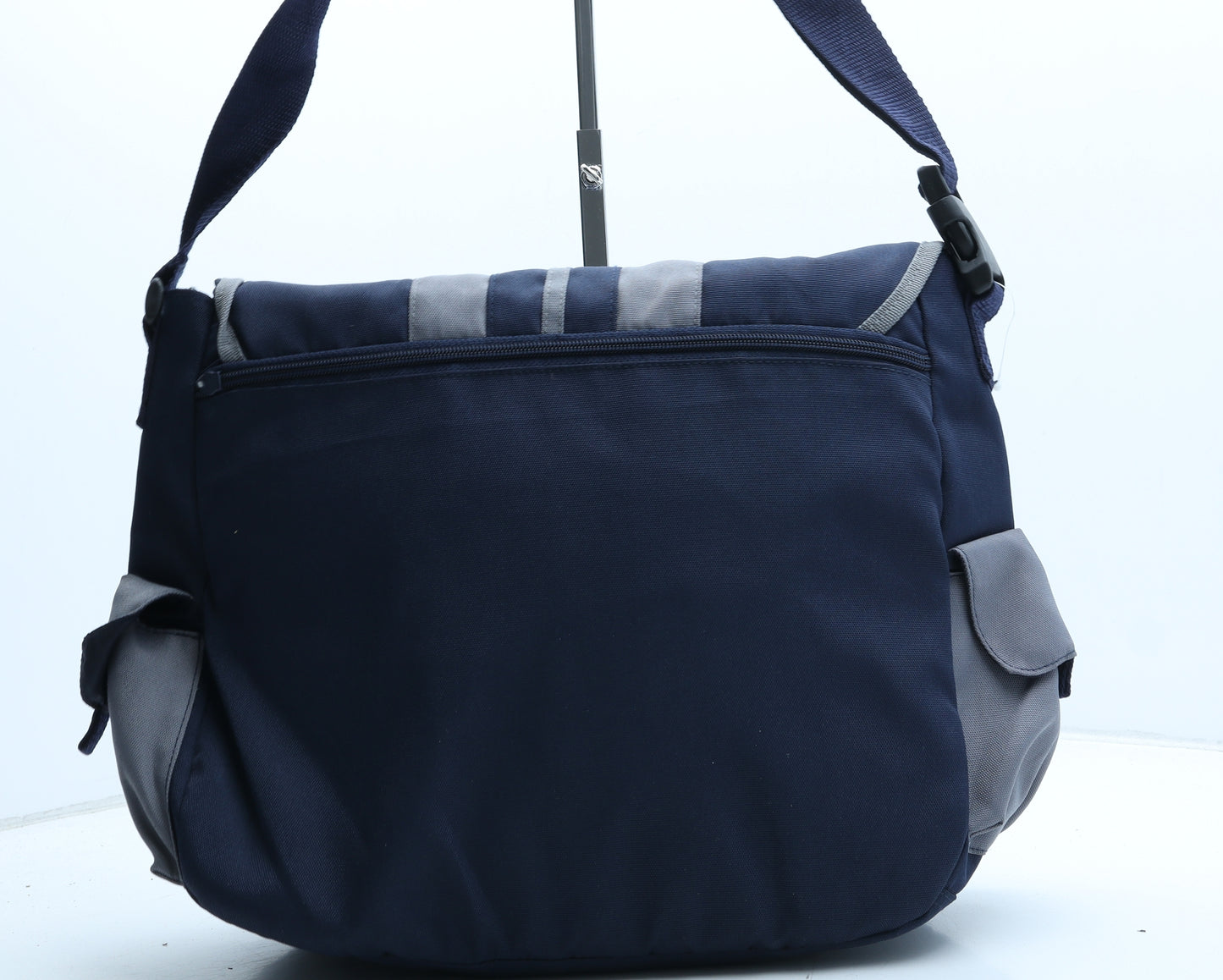 Preworn Mens Blue Polyester Satchel Size Large