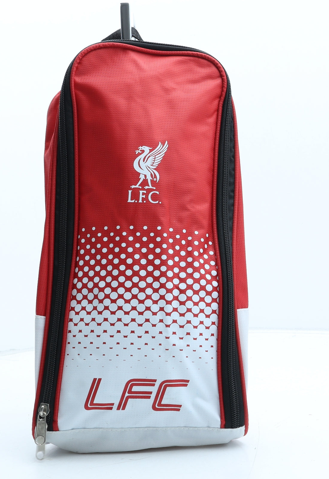 Liverpool FC Boys Red Geometric Polyester Top Handle Bag Size Medium Zip - Boot Bag