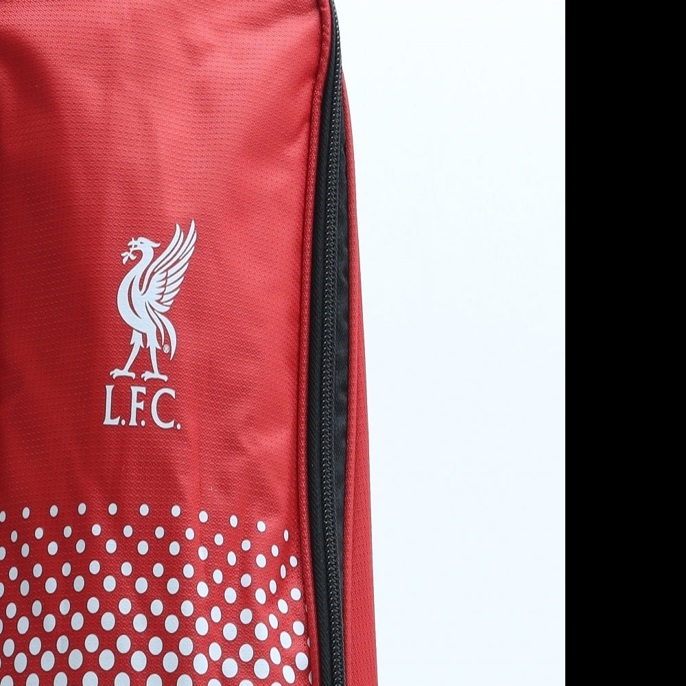 Liverpool FC Boys Red Geometric Polyester Top Handle Bag Size Medium Zip - Boot Bag