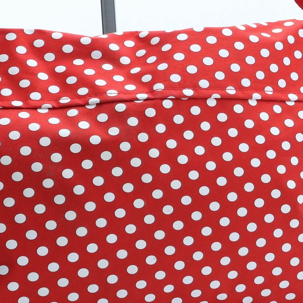 Disney Girls Red Polka Dot Polyester Satchel Size Large Hook & Loop - Minnie Mouse