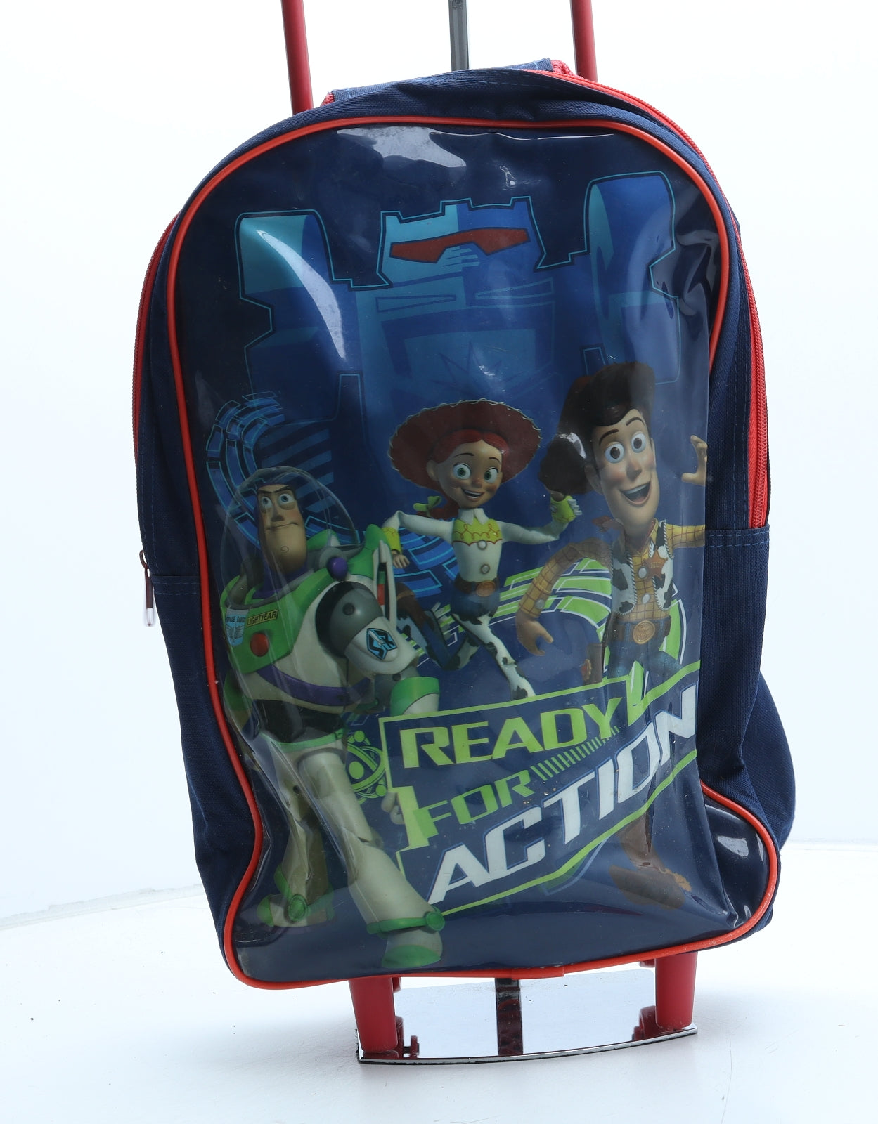 Toy Story Boys Blue Polyester Top Handle Bag Size Large Zip - Wheelie Bag