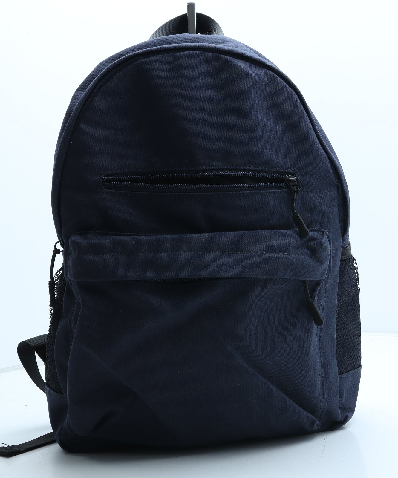 TU Mens Blue Polyester Backpack Size Medium