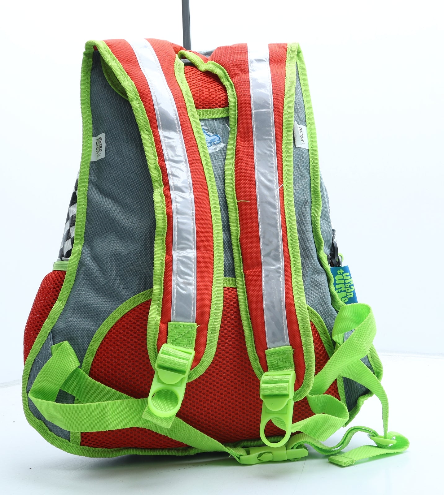 Urban Turtle Boys Multicoloured Geometric Polyester Backpack Size Large Zip - Lighting McQueen