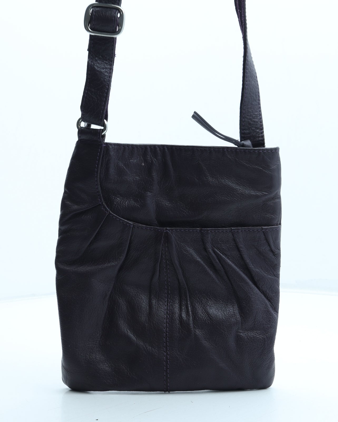 NEXT Womens Purple Leather Crossbody Size Small