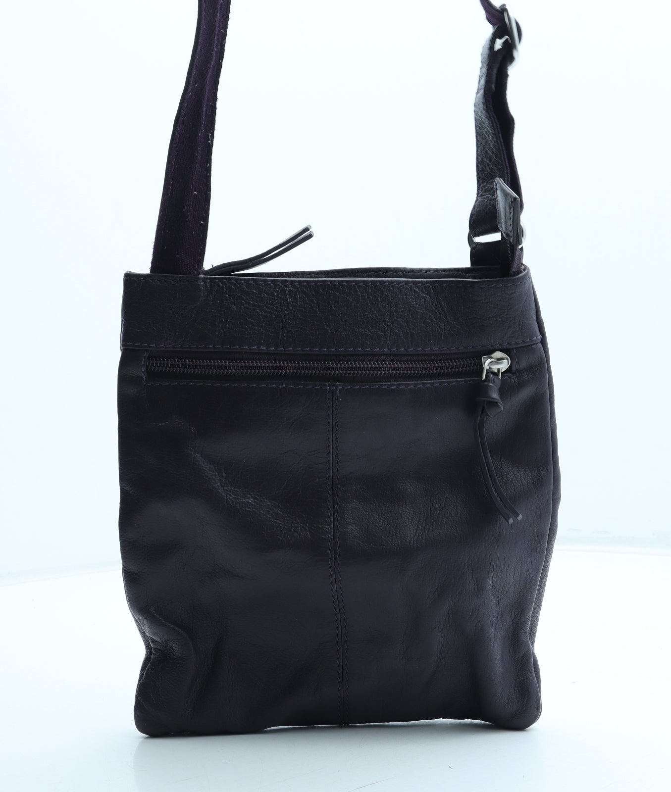 NEXT Womens Purple Leather Crossbody Size Small