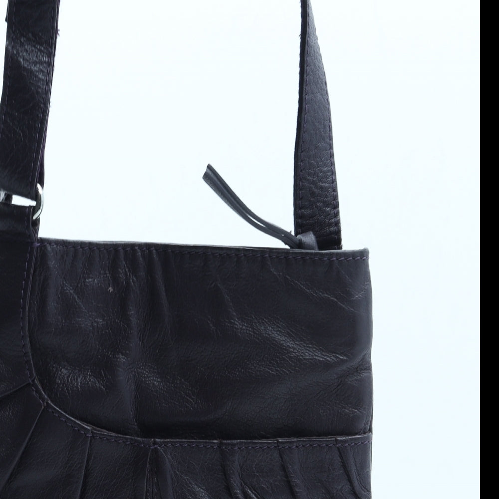NEXT Womens Purple Leather Crossbody Size Small
