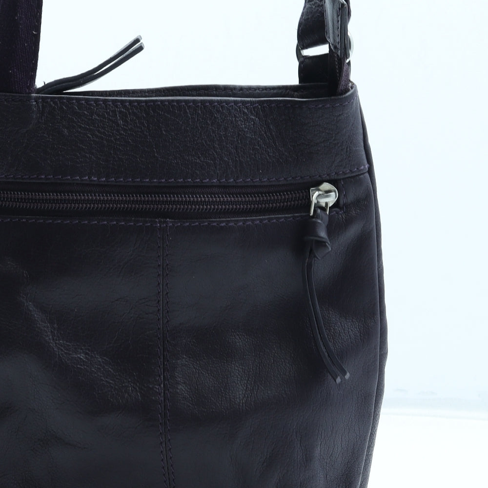 NEXT Womens Purple Leather Crossbody Size Small