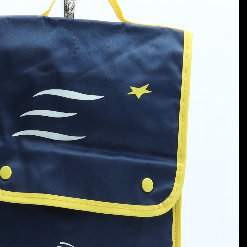 Preworn Boys Blue Polyester Backpack Size Small Snap - Train