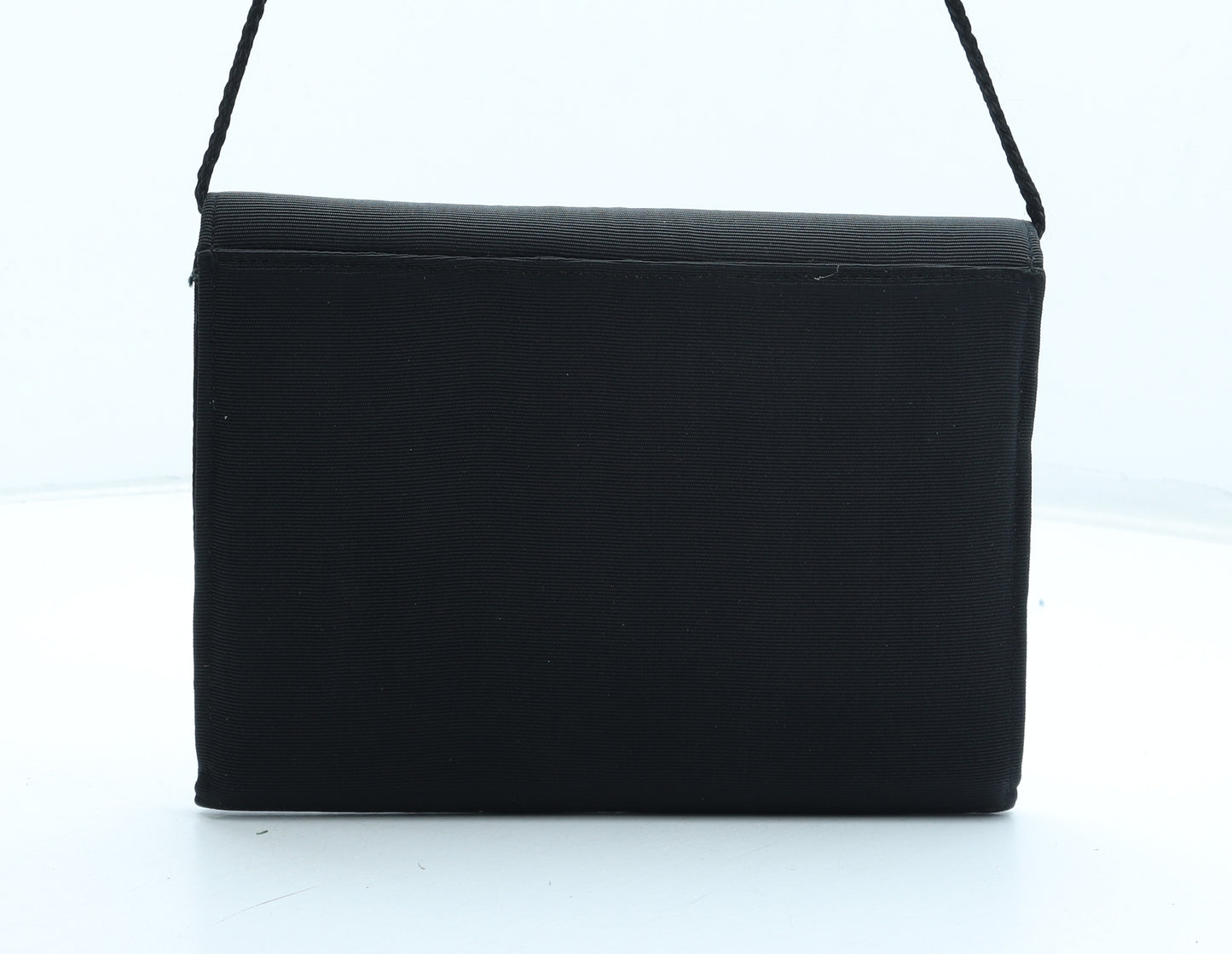 Preworn Womens Black Polyester Clutch Size Small