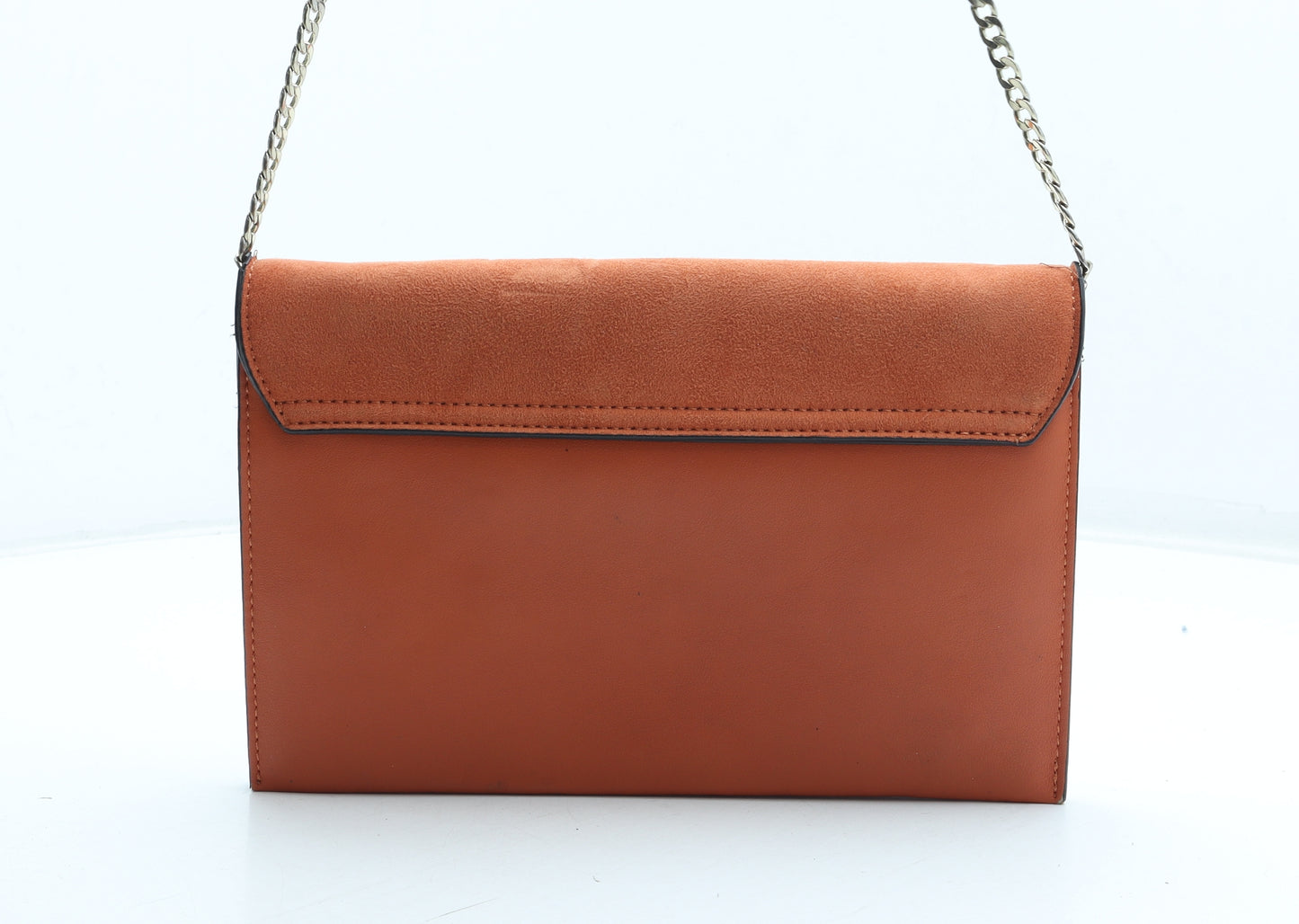 Topshop Womens Orange Polyester Clutch Size Small