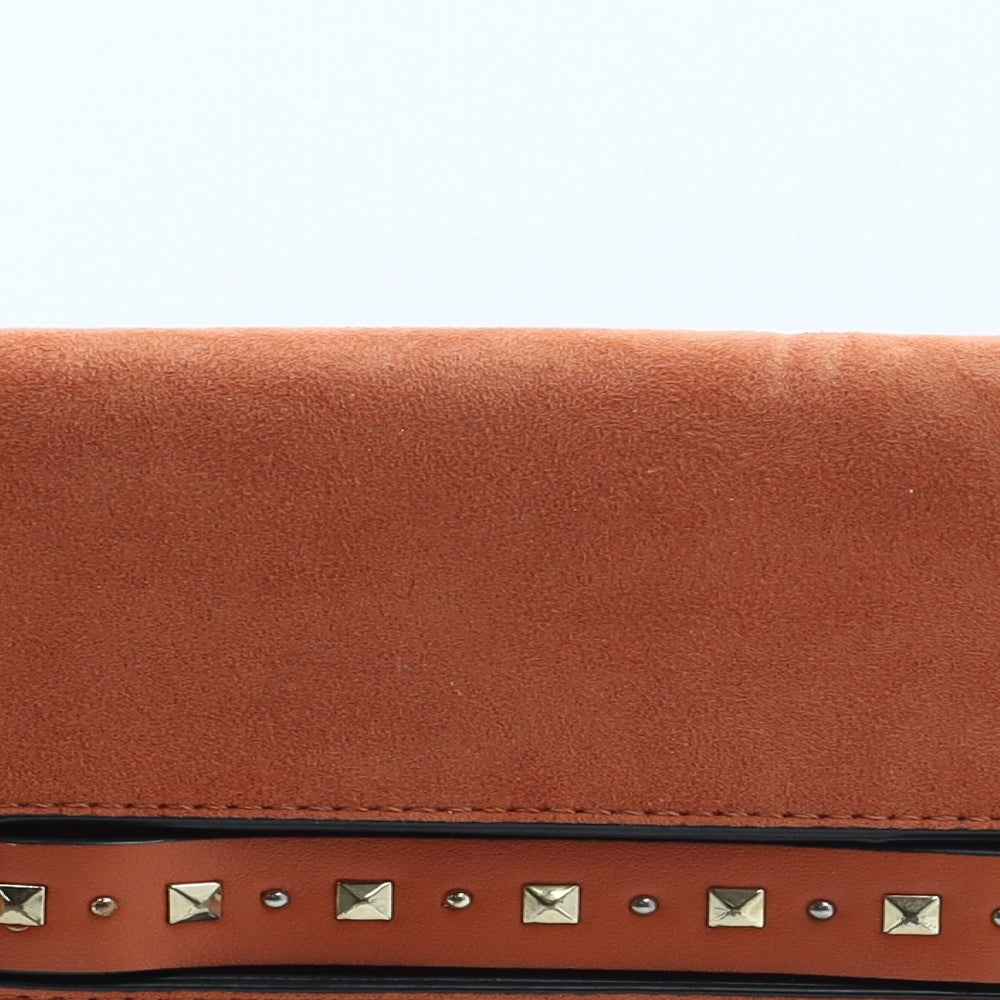 Topshop Womens Orange Polyester Clutch Size Small