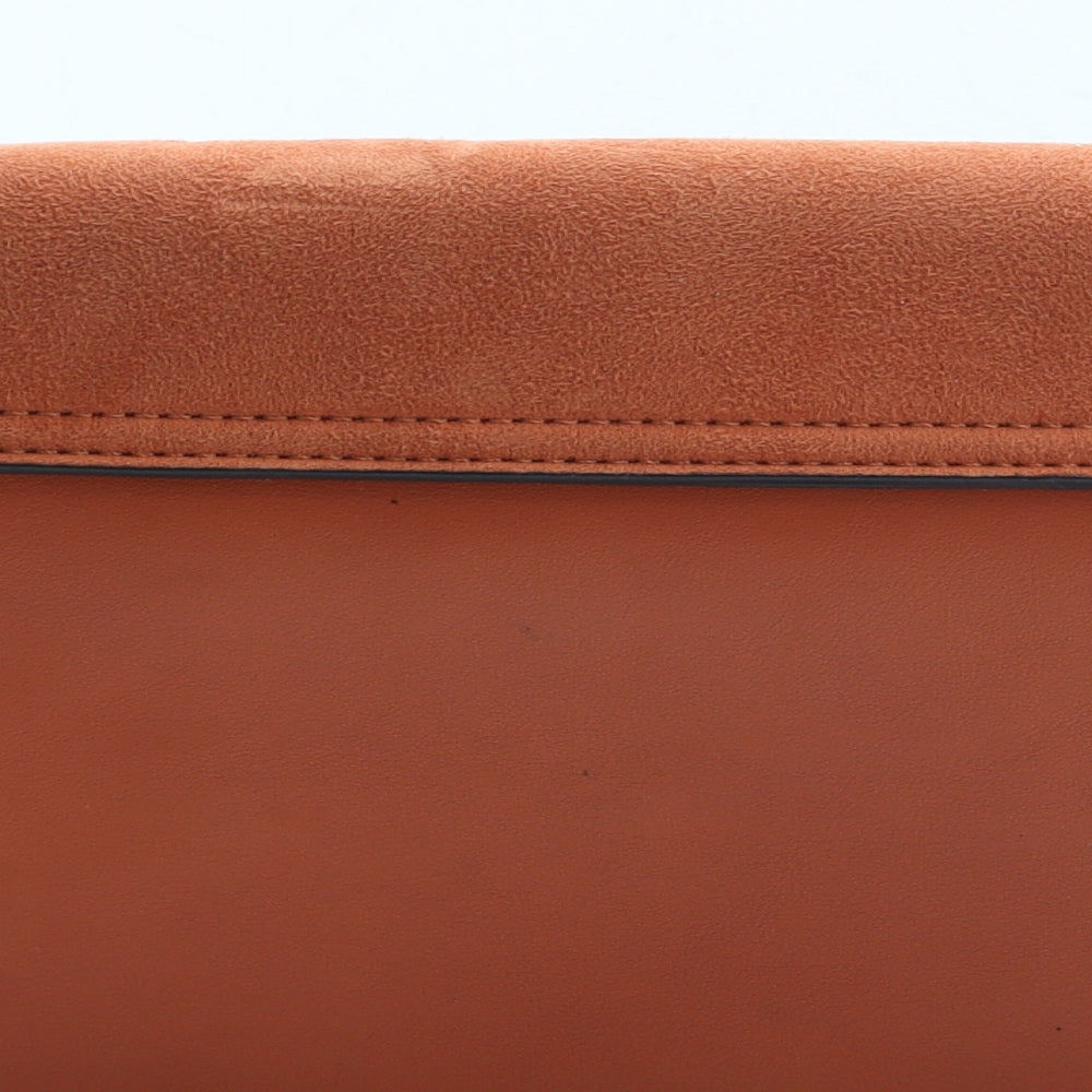 Topshop Womens Orange Polyester Clutch Size Small