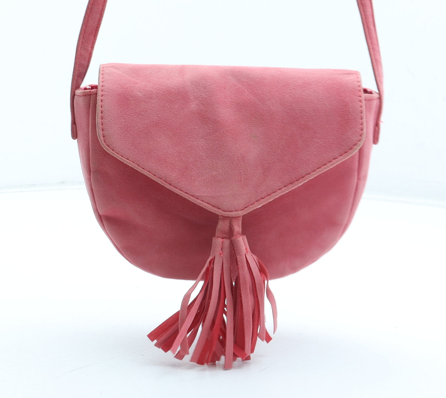 Marks and Spencer Womens Pink Polyester Saddle Bag Size Small
