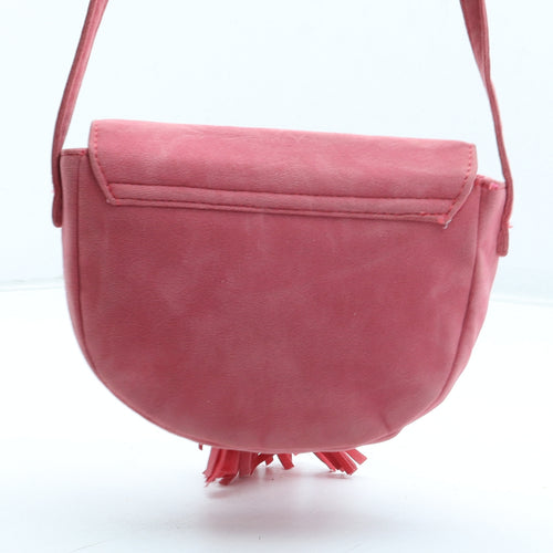 Marks and Spencer Womens Pink Polyester Saddle Bag Size Small