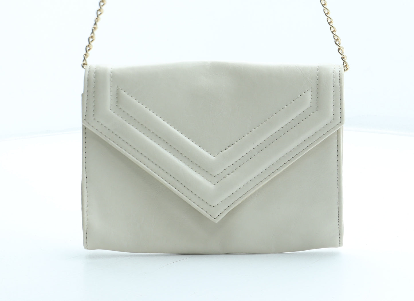 Atmosphere Womens Beige Polyester Clutch Size Small