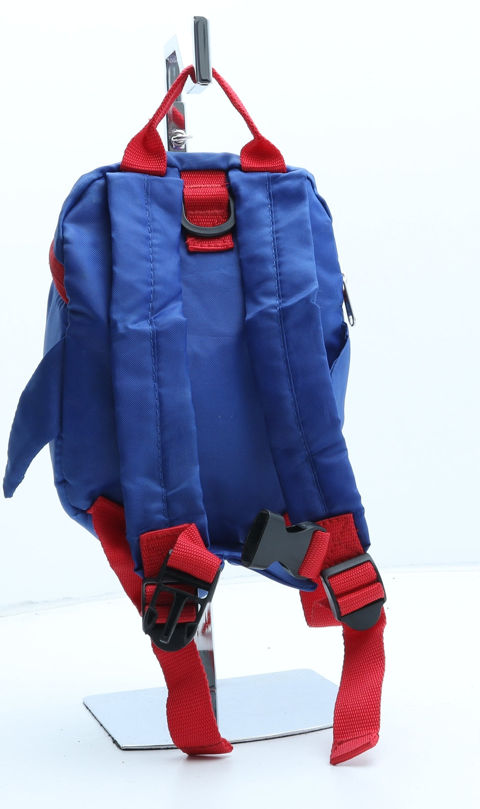 Preworn Boys Blue Polyester Backpack Size Small Zip - Shark