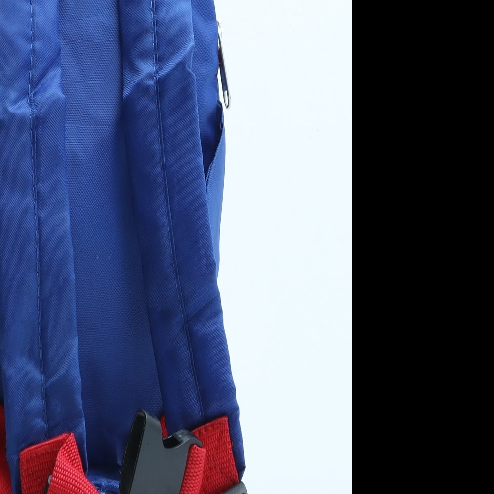 Preworn Boys Blue Polyester Backpack Size Small Zip - Shark