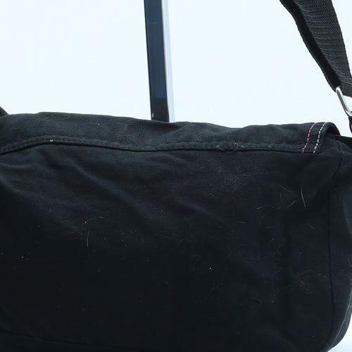 Preworn Girls Black Polyester Crossbody Size Small Hook & Loop