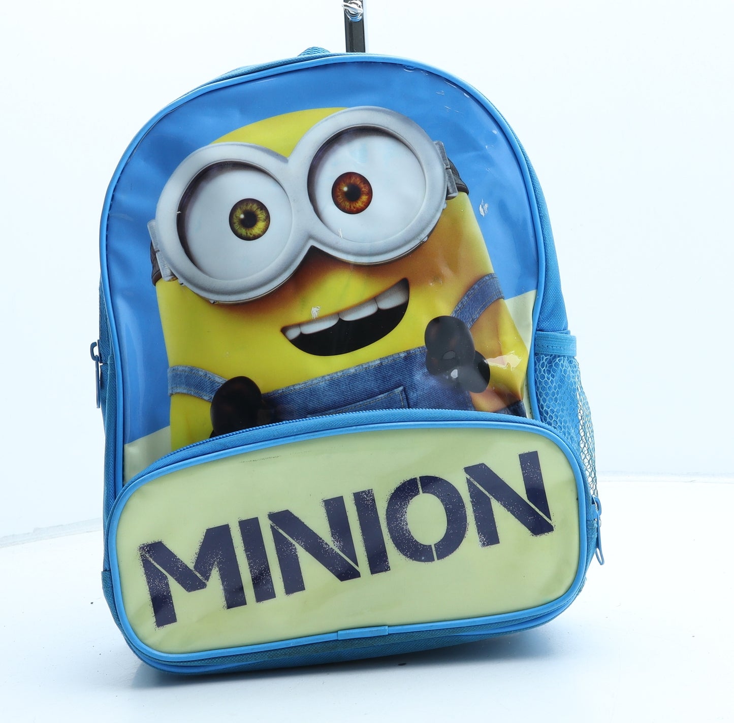 Minions Boys Blue Polyester Backpack Size Medium Zip