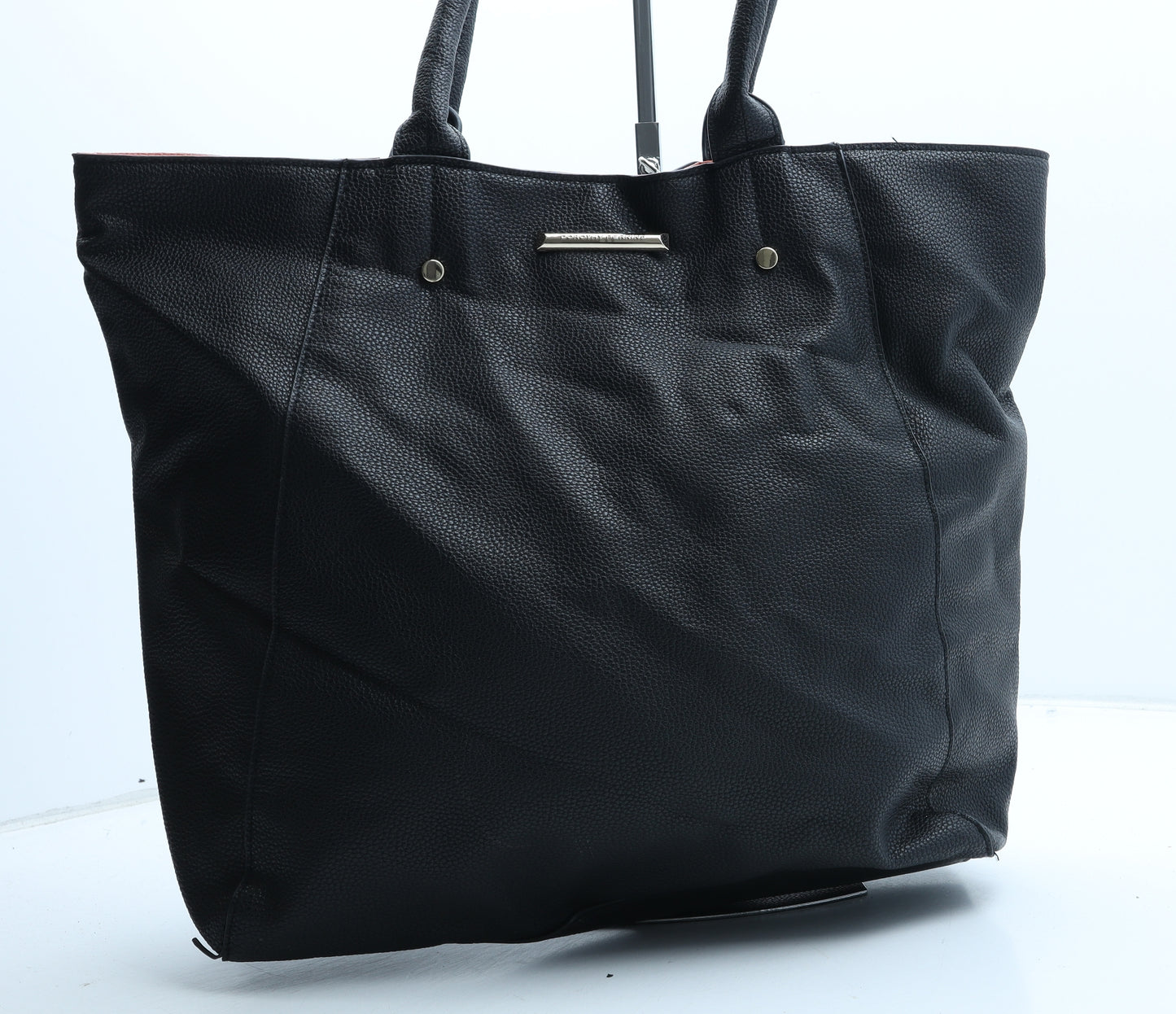 Dorothy Perkins Womens Black Polyurethane Top Handle Bag Size Large