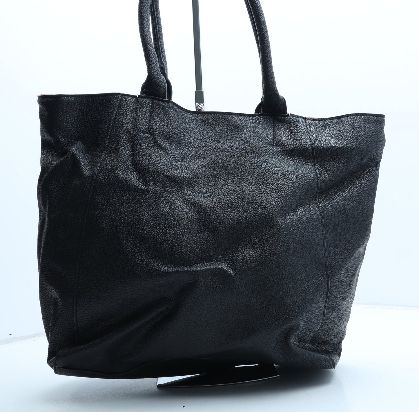 Dorothy Perkins Womens Black Polyurethane Top Handle Bag Size Large