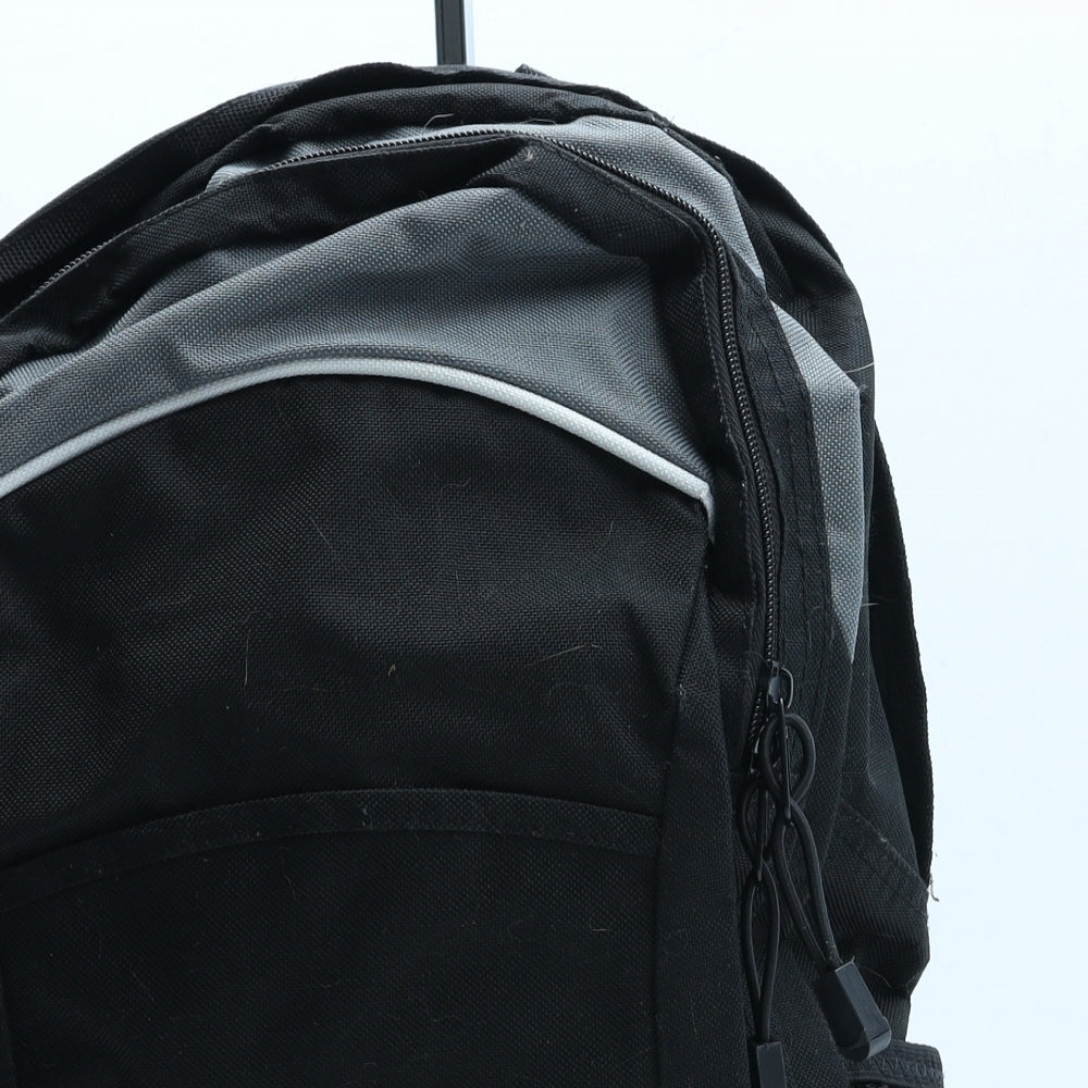 Carbrini Boys Black Polyester Backpack Size Medium Zip