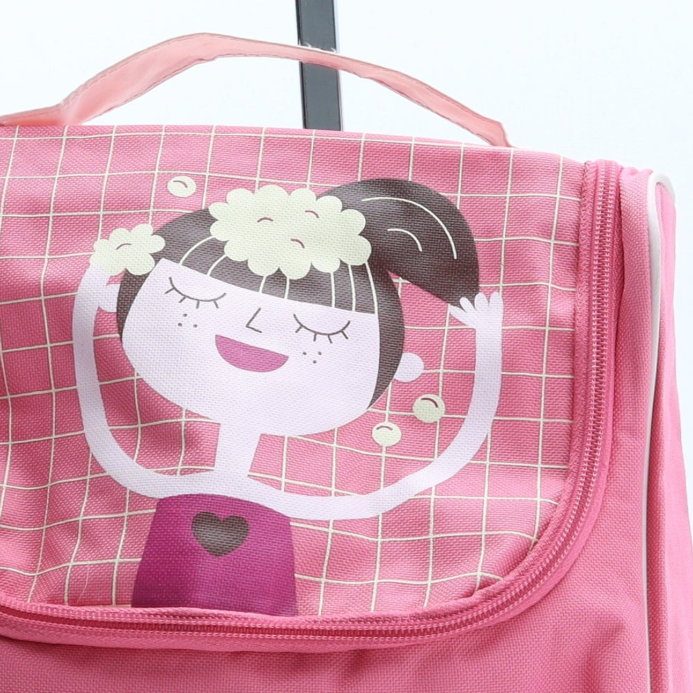 Vertbaudet Girls Pink Polyester Top Handle Bag Size Medium Zip - Travel Bag