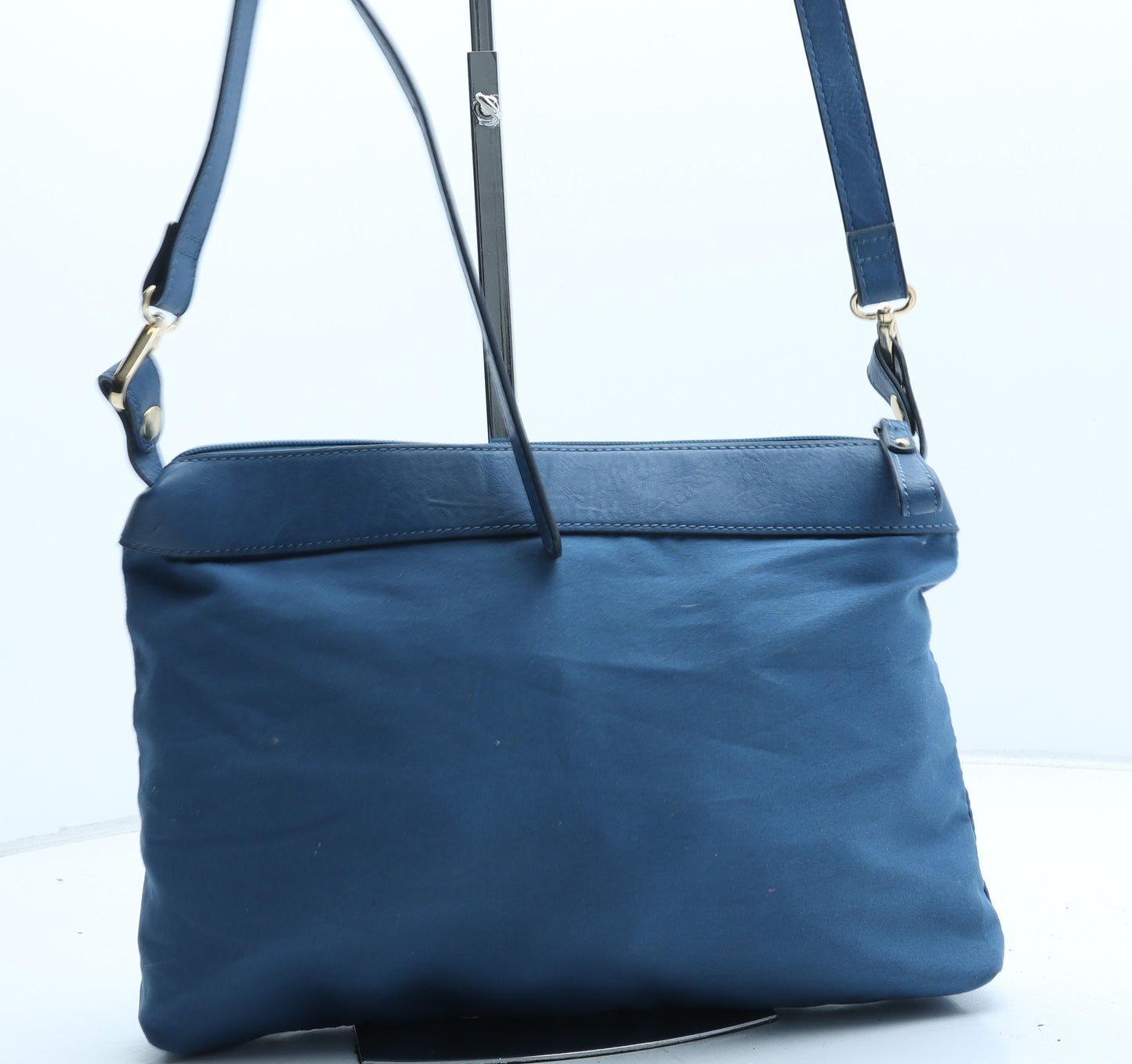 Preworn Womens Blue Polyester Crossbody Size Medium