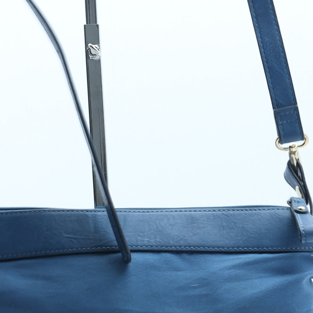 Preworn Womens Blue Polyester Crossbody Size Medium