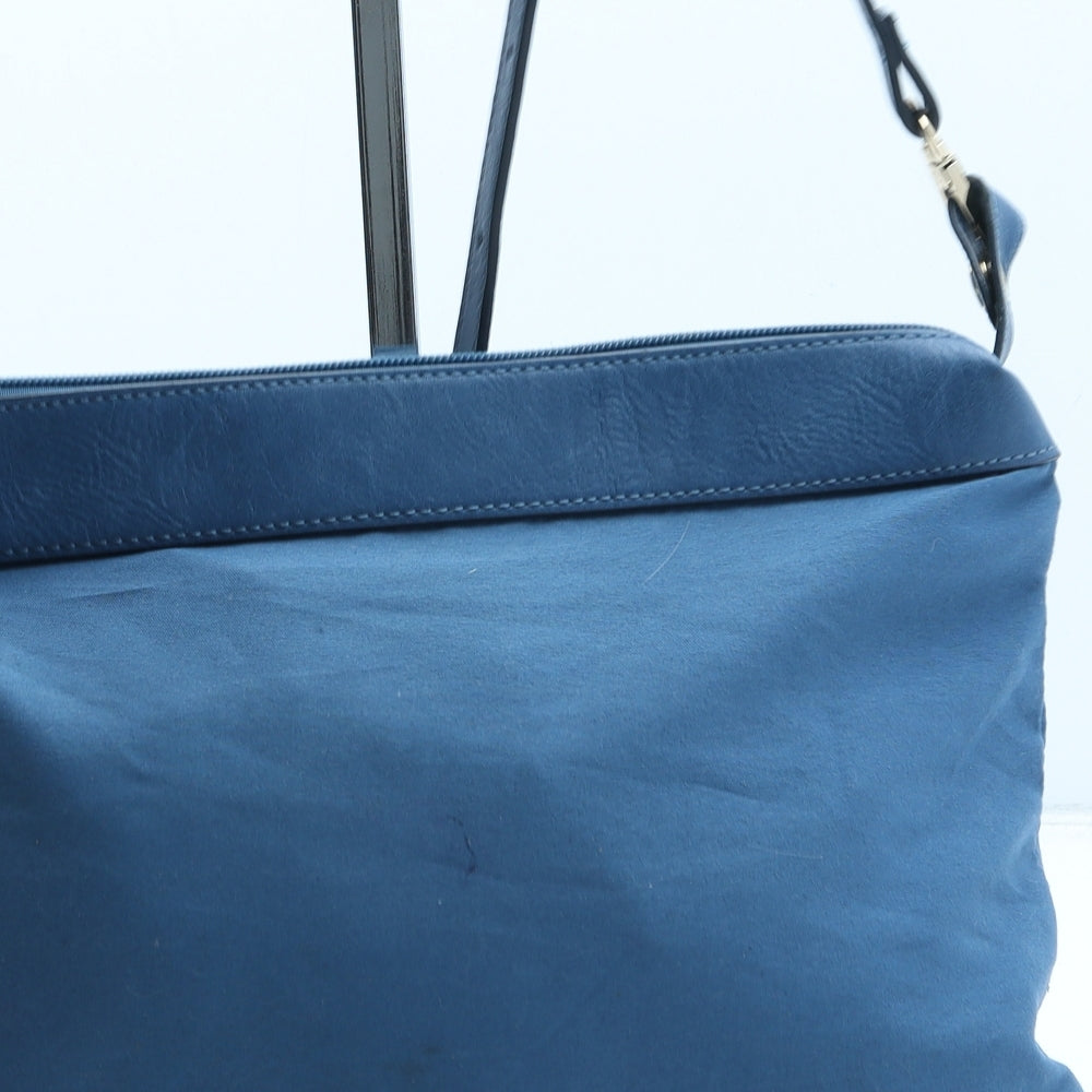 Preworn Womens Blue Polyester Crossbody Size Medium