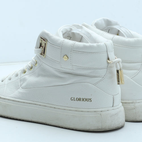 Glorious Mens White Synthetic Trainer UK 10 44 US 11