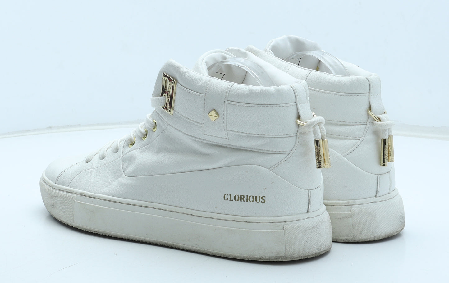 Glorious Mens White Synthetic Trainer UK 10 44 US 11