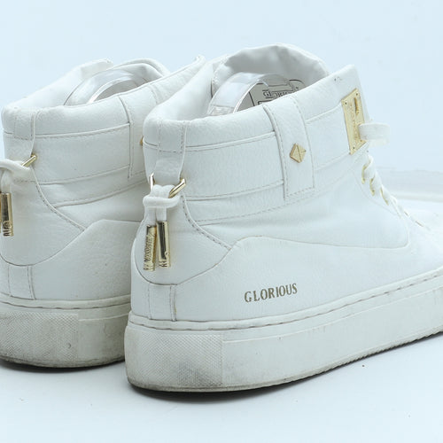Glorious Mens White Synthetic Trainer UK 10 44 US 11