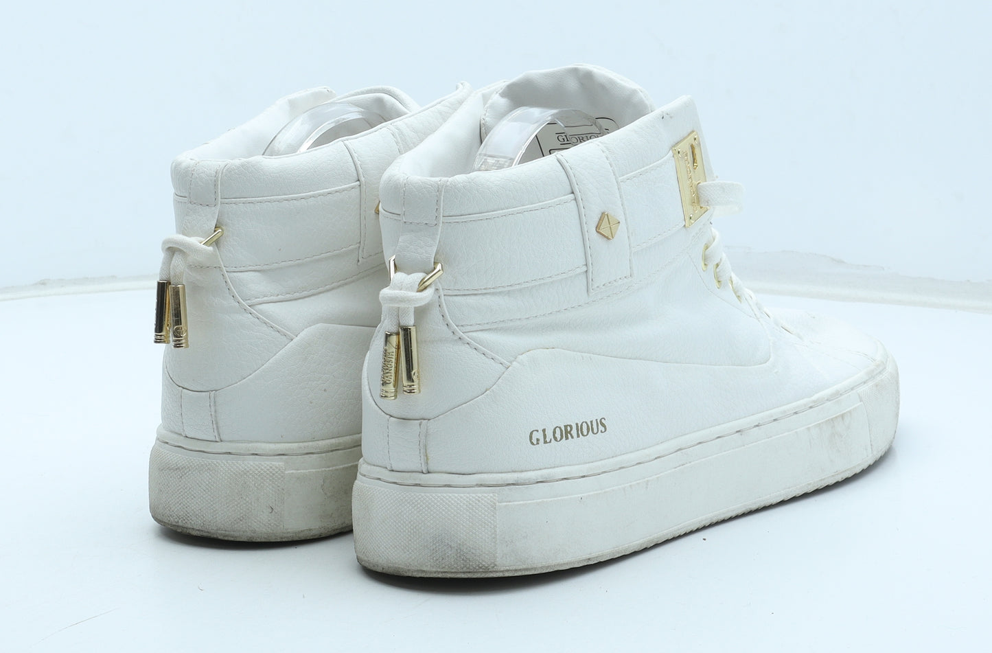 Glorious Mens White Synthetic Trainer UK 10 44 US 11