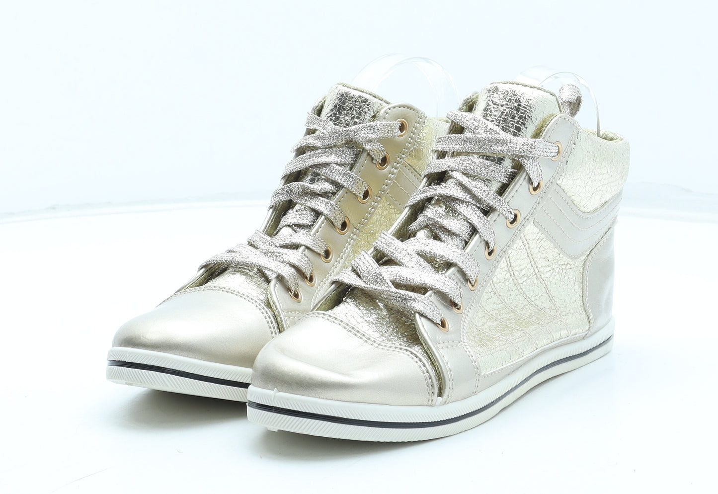 FGM Paris Womens Gold Polyurethane Trainer UK