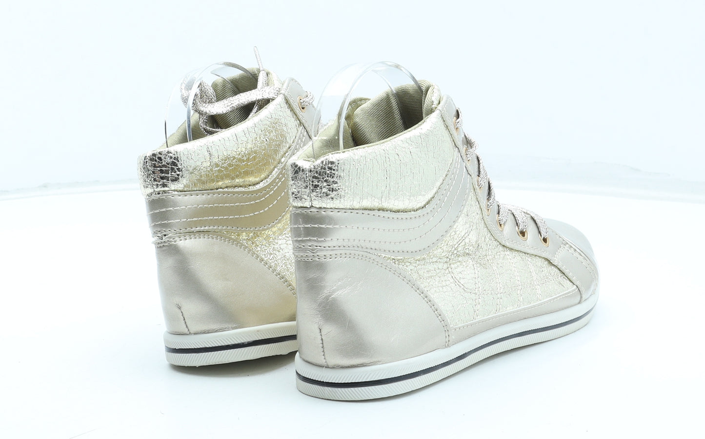 FGM Paris Womens Gold Polyurethane Trainer UK
