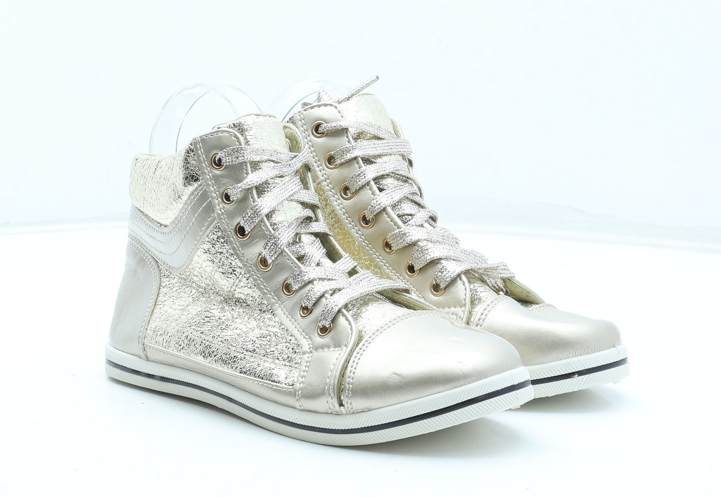 FGM Paris Womens Gold Polyurethane Trainer UK