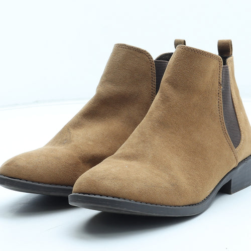 Primark Womens Brown Synthetic Chelsea Boot UK