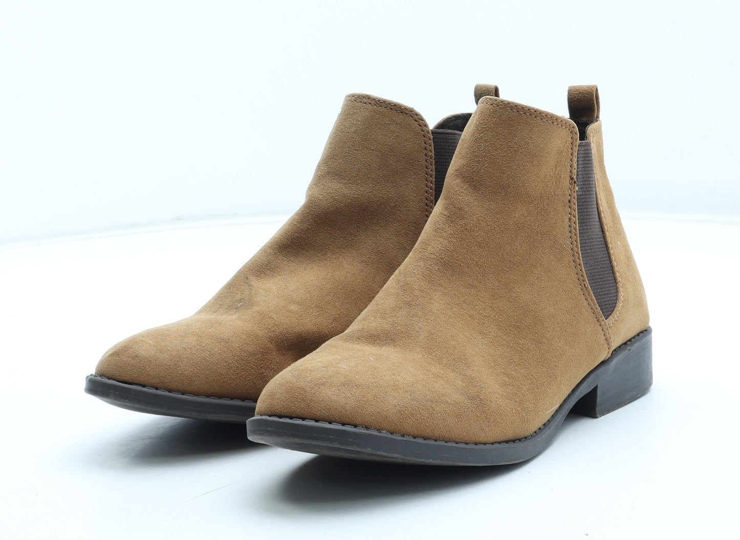 Primark Womens Brown Synthetic Chelsea Boot UK