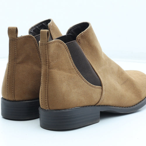 Primark Womens Brown Synthetic Chelsea Boot UK