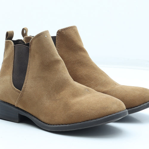 Primark Womens Brown Synthetic Chelsea Boot UK